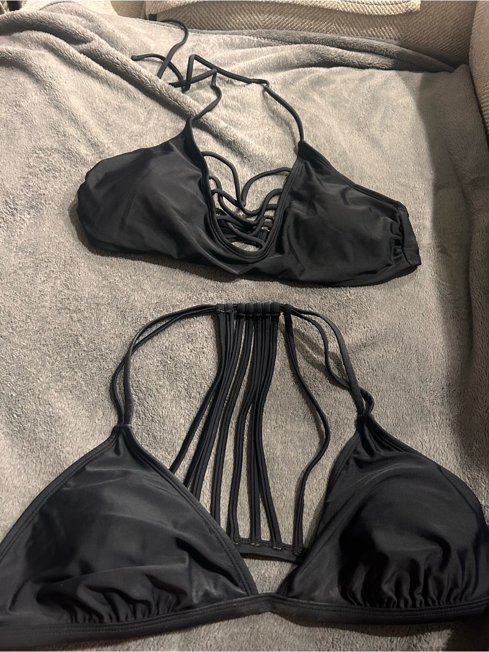 TWO Xhilaration Black Bikini Tops XL
